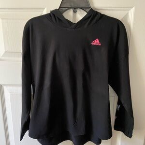 Girls’ adidas Hi-Lo Hem Long Sleeve Hoodie Shirt